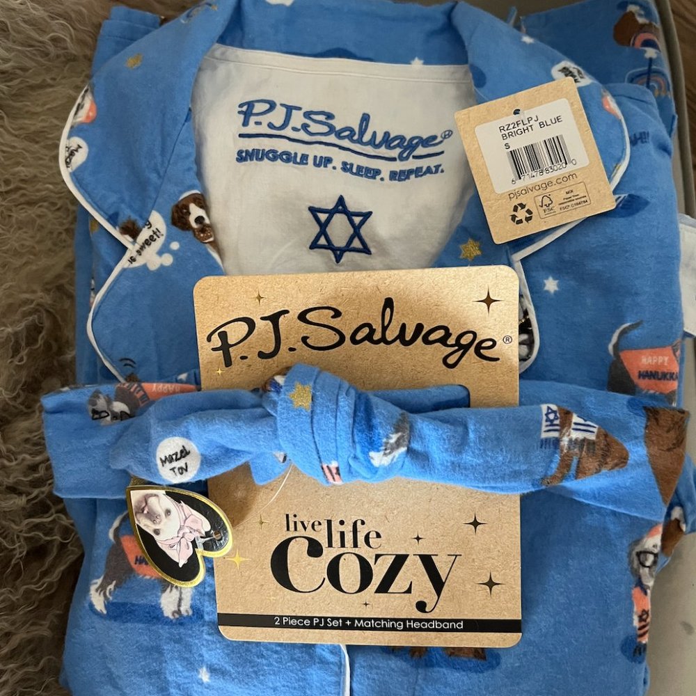 PJ Salvage Size Small Hanukkah Pajamas